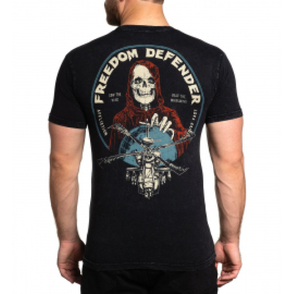 Футболка Affliction FD Whirlwind Black Lava Wash