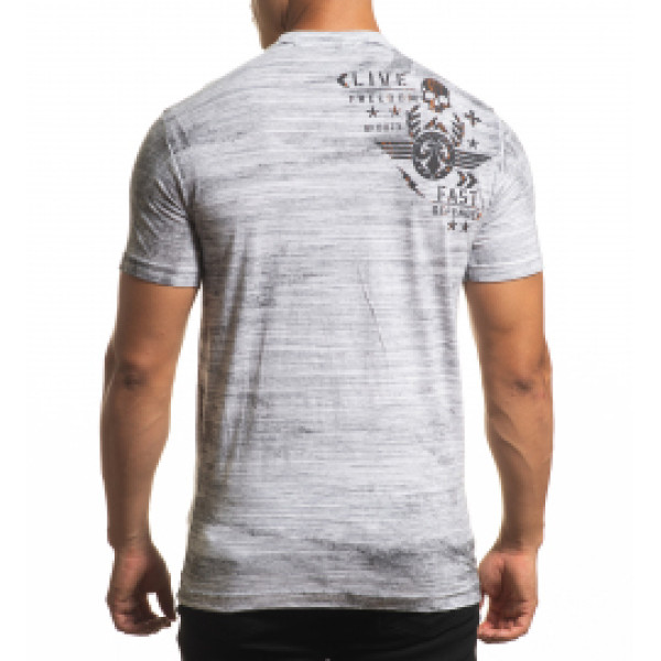 Футболка Affliction Art of War A24288 White Black