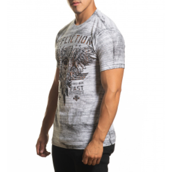 Футболка Affliction Art of War A24288 White Black