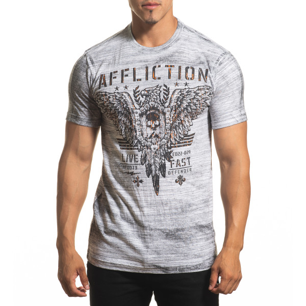 Футболка Affliction Art of War A24288 White Black