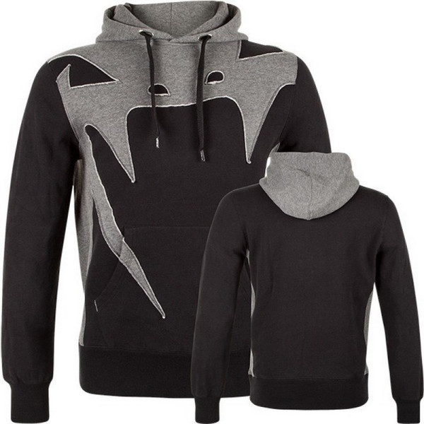 Толстовка Venum Assault Hoodie Black Grey