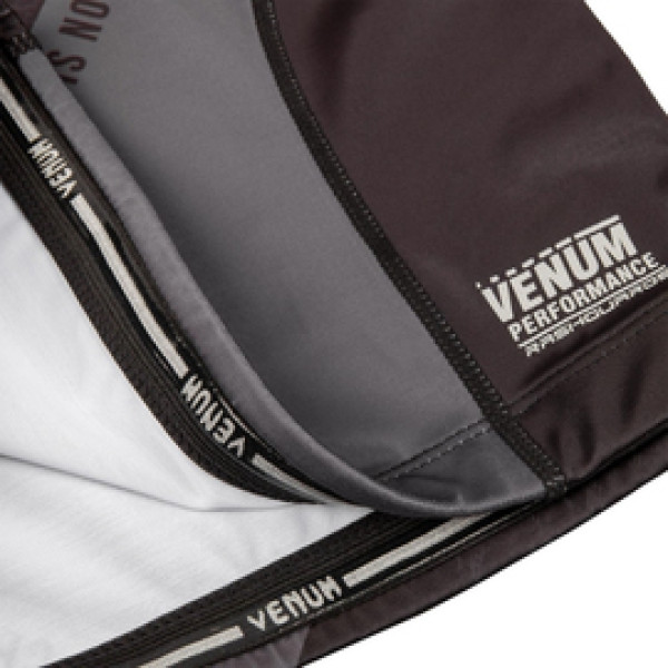 Компрессионная футболка Venum AMRAP Compression T-shirt Long Sleeves Black Grey