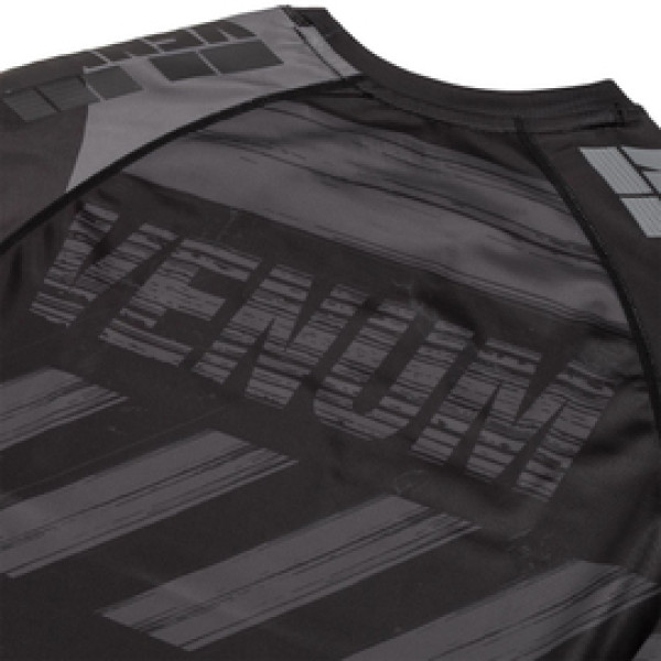 Компрессионная футболка Venum AMRAP Compression T-shirt Long Sleeves Black Grey