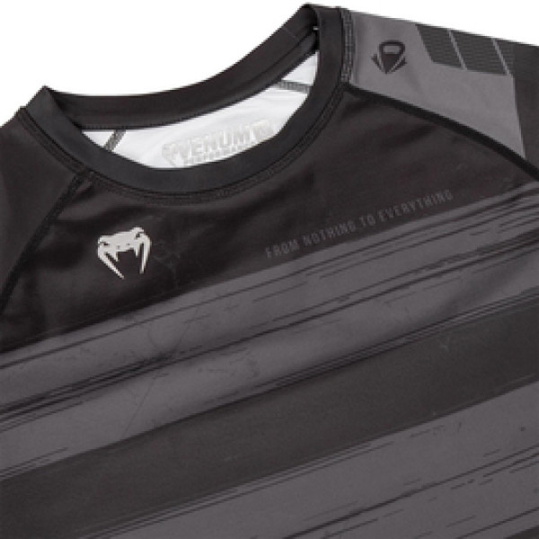 Компрессионная футболка Venum AMRAP Compression T-shirt Long Sleeves Black Grey