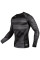 Компрессионная футболка Venum AMRAP Compression T-shirt Long Sleeves Black Grey