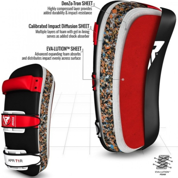 Пады для тайского бокса RDX Red (2шт)