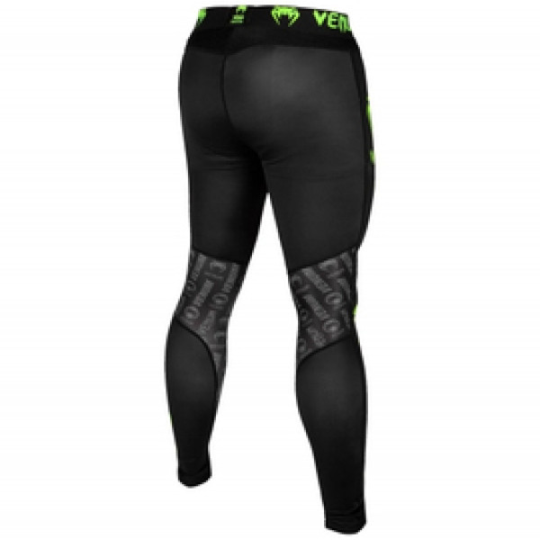 Компрессионные штаны Venum Logos Tights Black Neo Yellow
