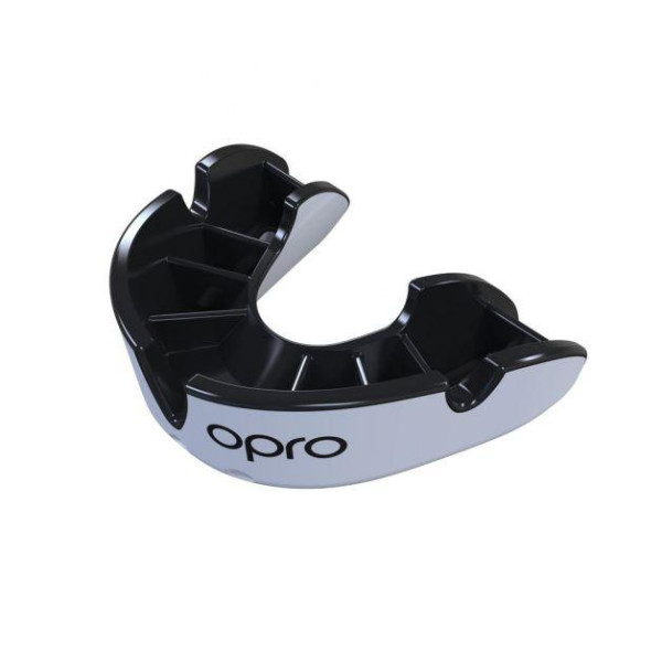 Капа OPRO Junior Silver White/Black (art.002190006)