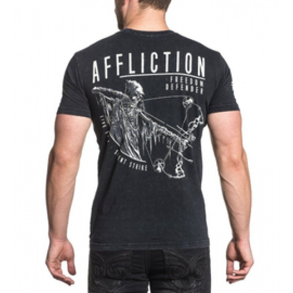Футболка Affliction Pierced Black Lava Wash