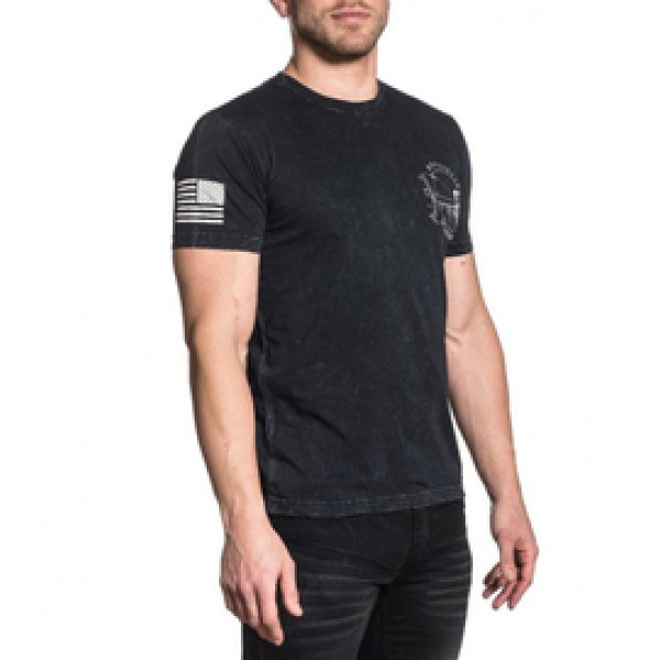Футболка Affliction Pierced Black Lava Wash