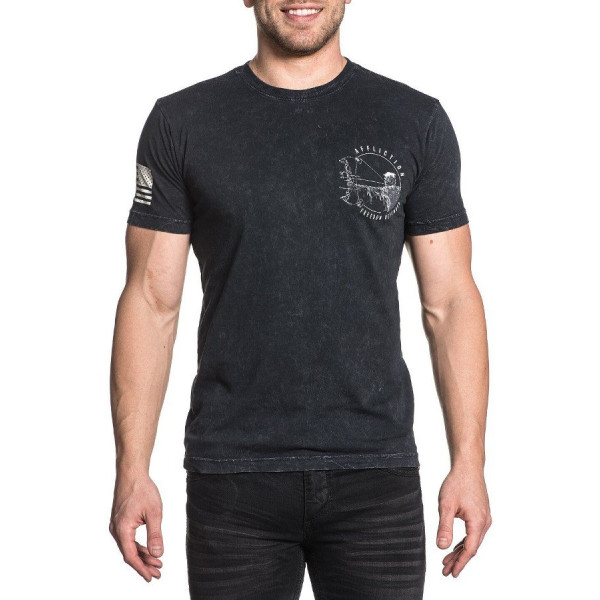 Футболка Affliction Pierced Black Lava Wash