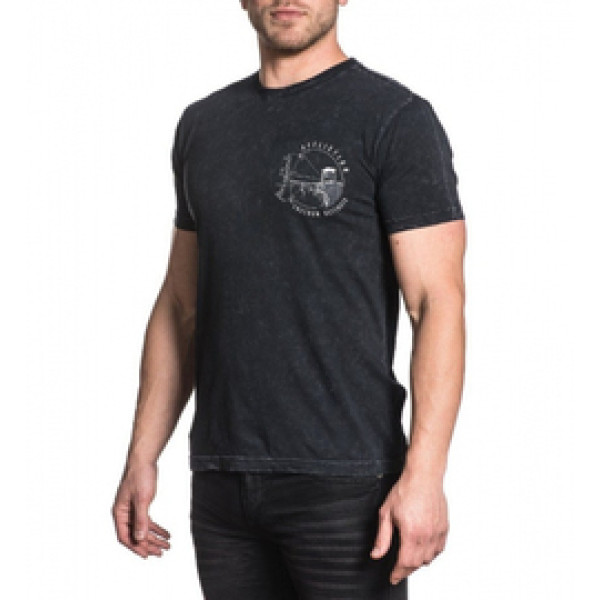 Футболка Affliction Pierced Black Lava Wash