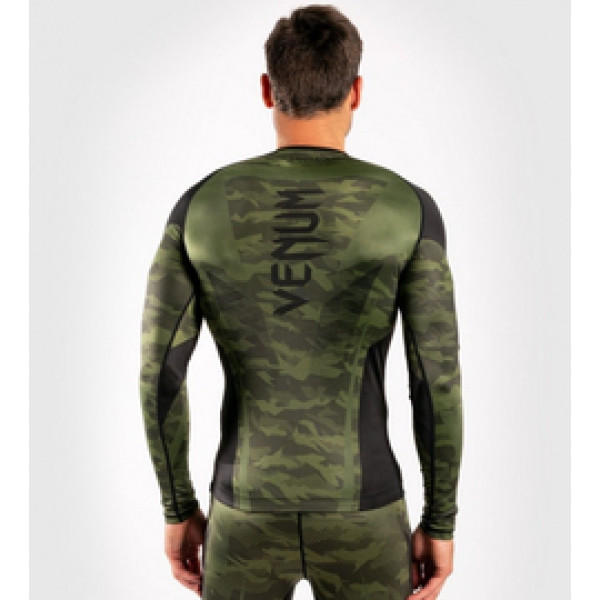 Рашгард Venum Trooper Rashguard Long Sleeves Forest Camo Black