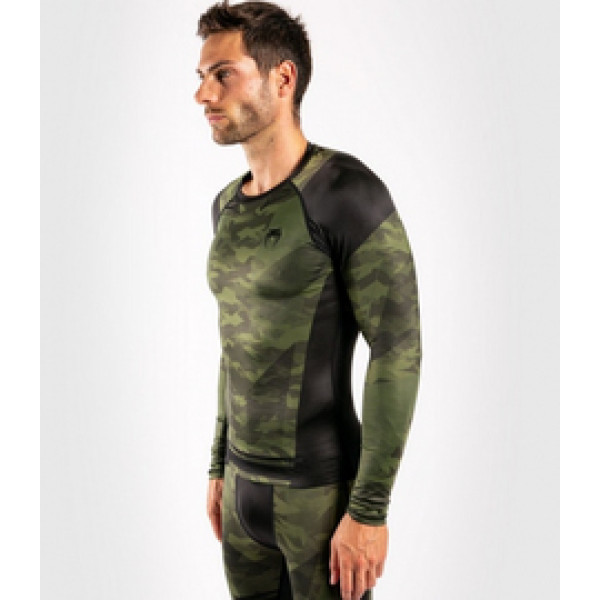 Рашгард Venum Trooper Rashguard Long Sleeves Forest Camo Black