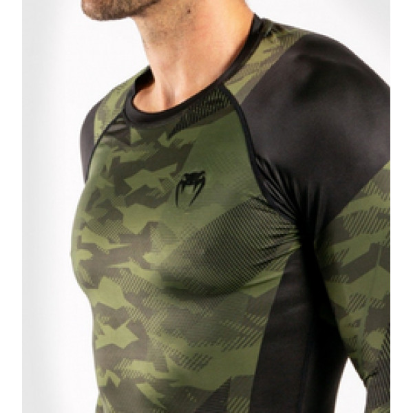 Рашгард Venum Trooper Rashguard Long Sleeves Forest Camo Black