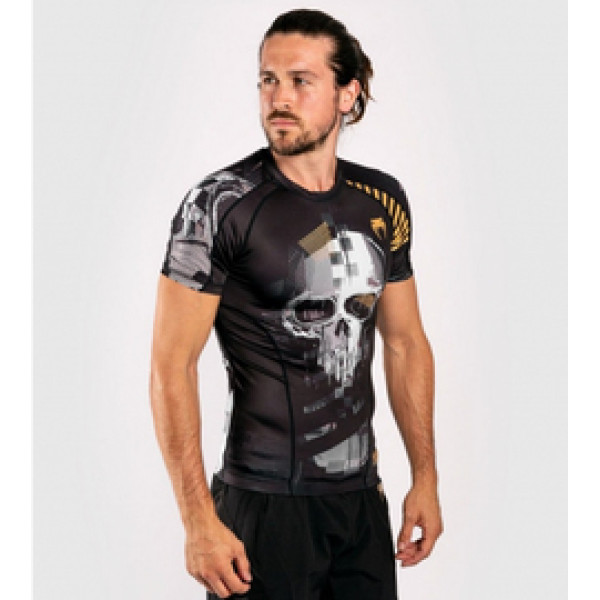 Рашгард Venum Skull Rashguard Short Sleeves Black