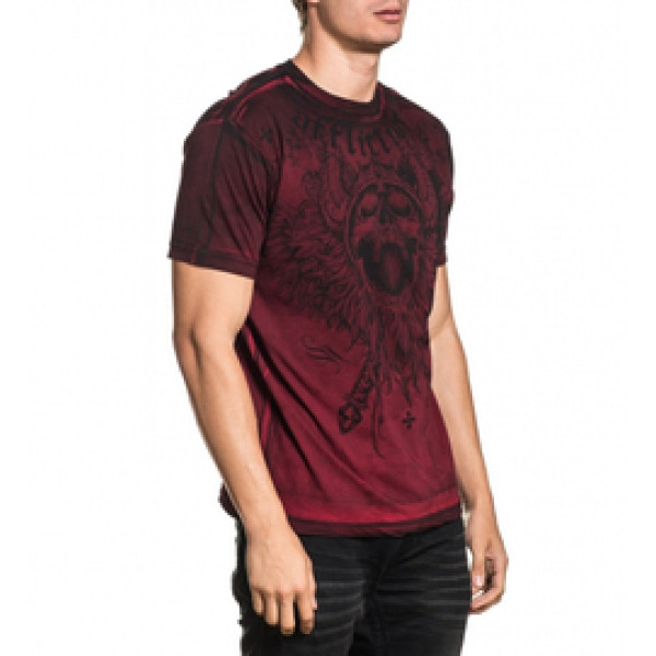 Футболка Affliction Crusher T-Shirt Red