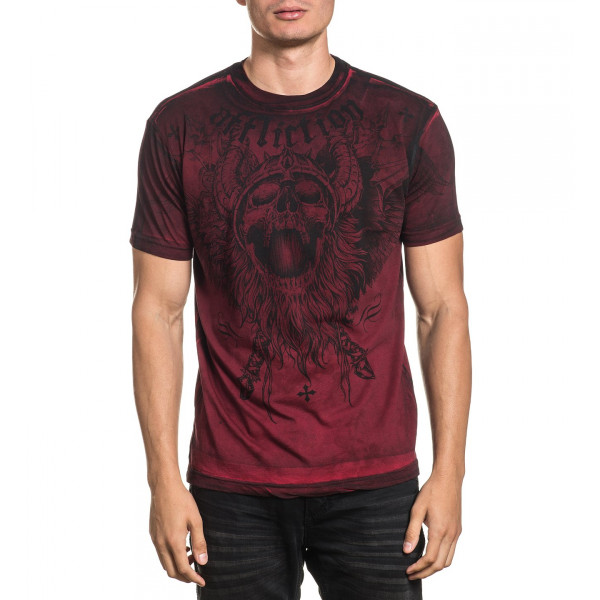 Футболка Affliction Crusher T-Shirt Red