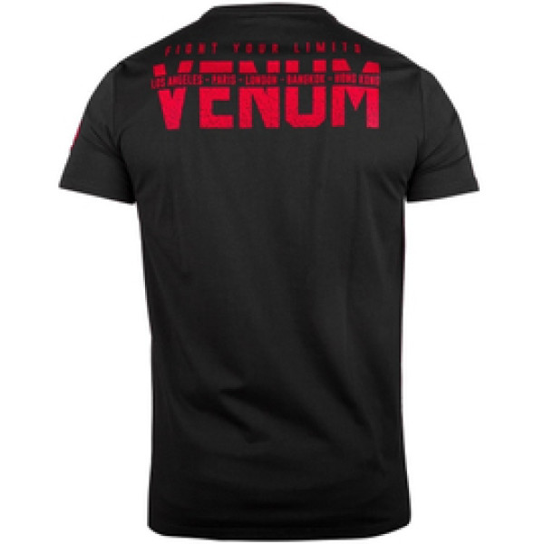 Футболка Venum Signature T-shirt Short Sleeves Black Red