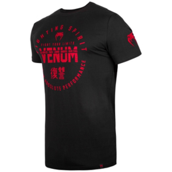 Футболка Venum Signature T-shirt Short Sleeves Black Red