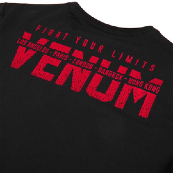 Футболка Venum Signature T-shirt Short Sleeves Black Red
