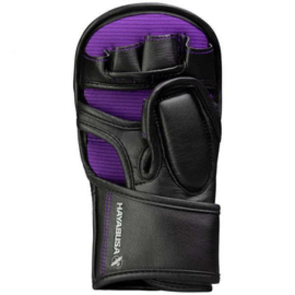 Гибридные перчатки для MMA Hayabusa T3 7oz Hybrid Gloves - Black Purple
