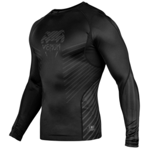 Рашгард Venum Plasma Rashguard Long Sleeves Black Black