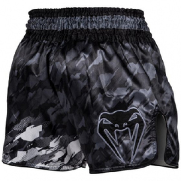 Шорты для тайского бокса Venum Tecmo Muay Thai Shorts Dark Grey