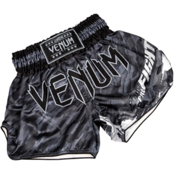 Шорты для тайского бокса Venum Tecmo Muay Thai Shorts Dark Grey