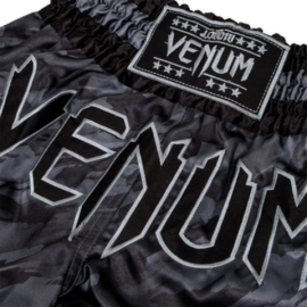 Шорты для тайского бокса Venum Tecmo Muay Thai Shorts Dark Grey