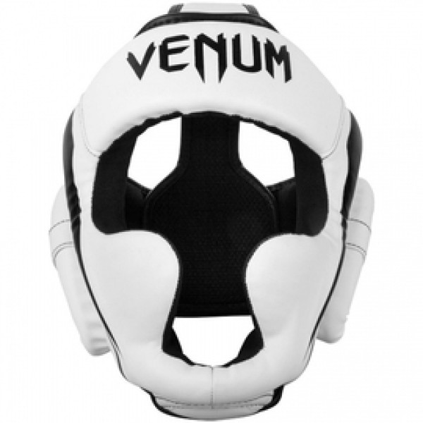 Шлем Venum Elite Headgear White Black