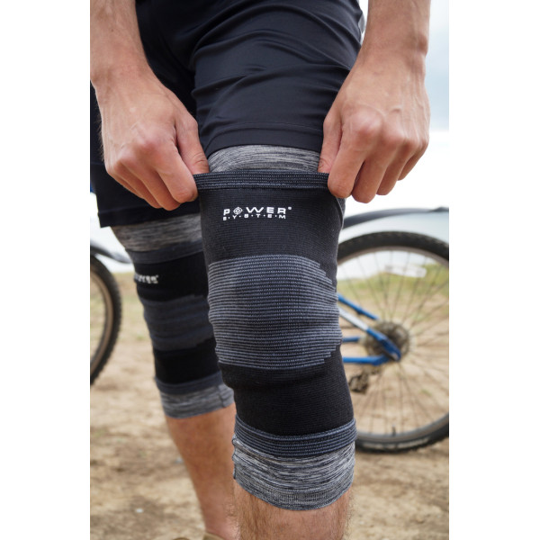 Наколінники Power System PS-6002 Knee Support Black/Grey (пара) L