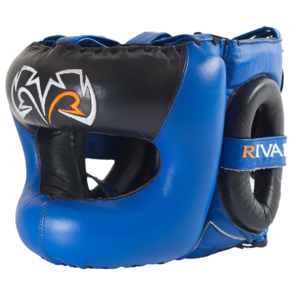 Боксерский шлем Rival Guerrero Facesaver Headgear Blue