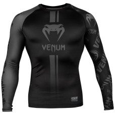 Рашгард Venum Logos Rashguard Long Sleeves Black Black