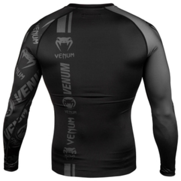 Рашгард Venum Logos Rashguard Long Sleeves Black Black