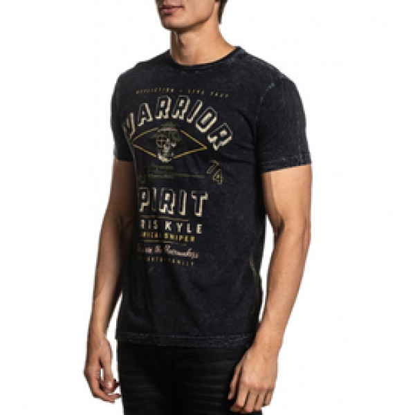 Футболка Affliction CK Valor SS Tee Black Lava Wash