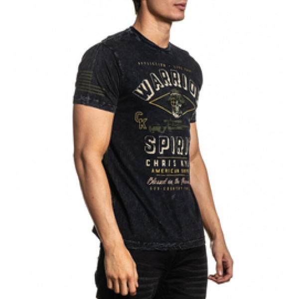 Футболка Affliction CK Valor SS Tee Black Lava Wash