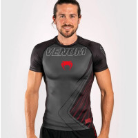 Рашгард с коротким рукавом Venum Contender 5.0 Rashguard Black Red