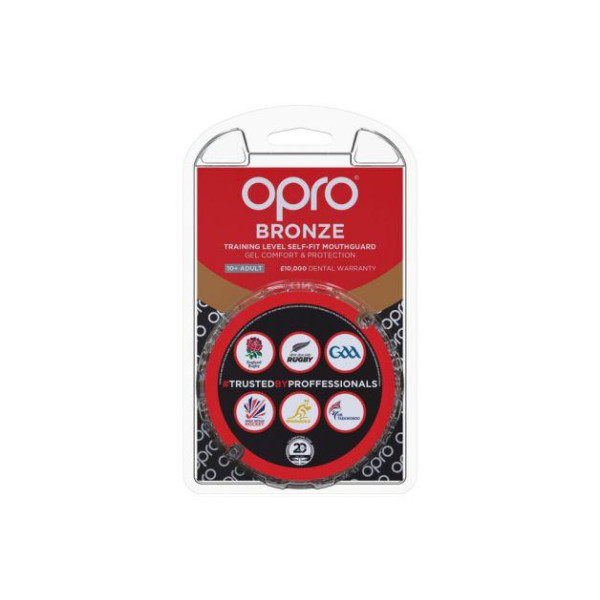 Капа боксерська OPRO Bronze While (art.002184006)