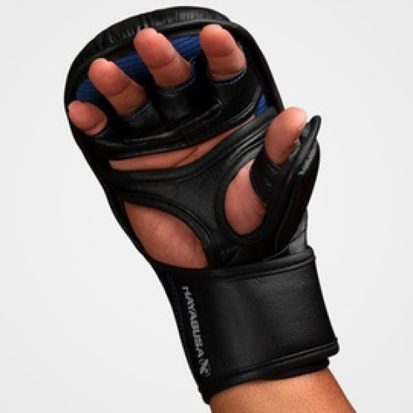 Гибридные перчатки для MMA Hayabusa T3 7oz Hybrid Gloves - Black Blue