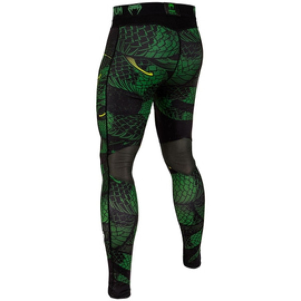 Компрессионные штаны Venum Green Viper Spats Black Green