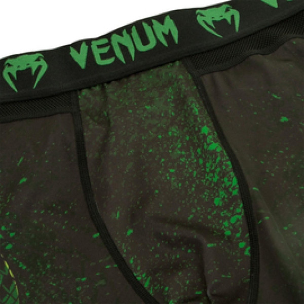 Компрессионные штаны Venum Green Viper Spats Black Green
