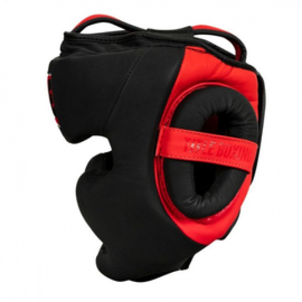 Шлем Title Leather Solar Headgear Black Red