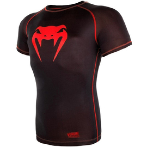 Компрессионная футболка Venum Contender 3.0 Compression T-shirt Short Sleeves Black/Red