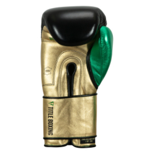 Боксерские перчатки Title WBC Green Belt Training Gloves 1.0 Black Green
