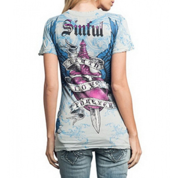 Футболка женская Sinful By Affliction Lustful Tee