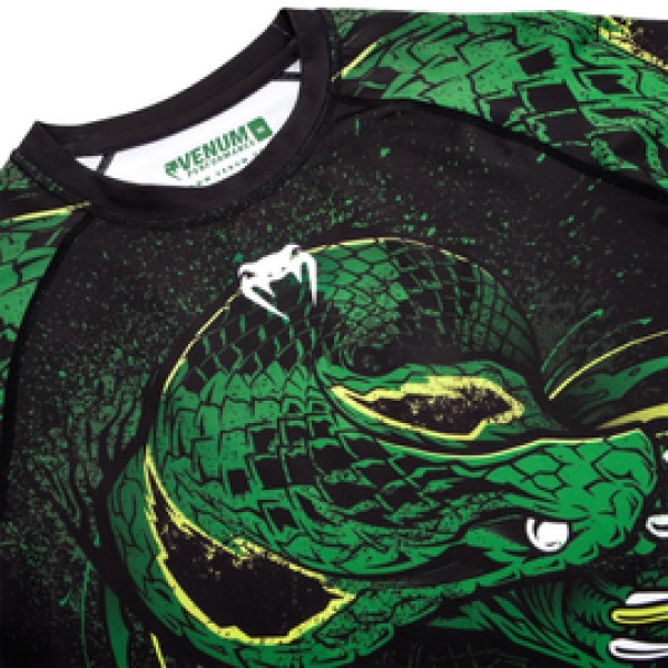 Рашгард Venum Green Viper Rashguards Long Black Green