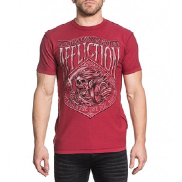 Двухсторонняя футболка Affliction Free Tribe Rio Red