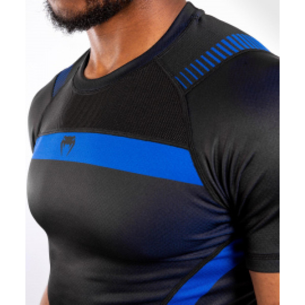 Рашгард с коротким рукавом Venum Nogi 3.0 Short Sleeves Rashguard Black Blue