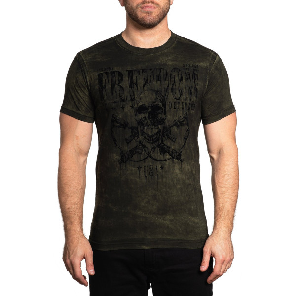 Футболка Affliction Nevermind Military Green